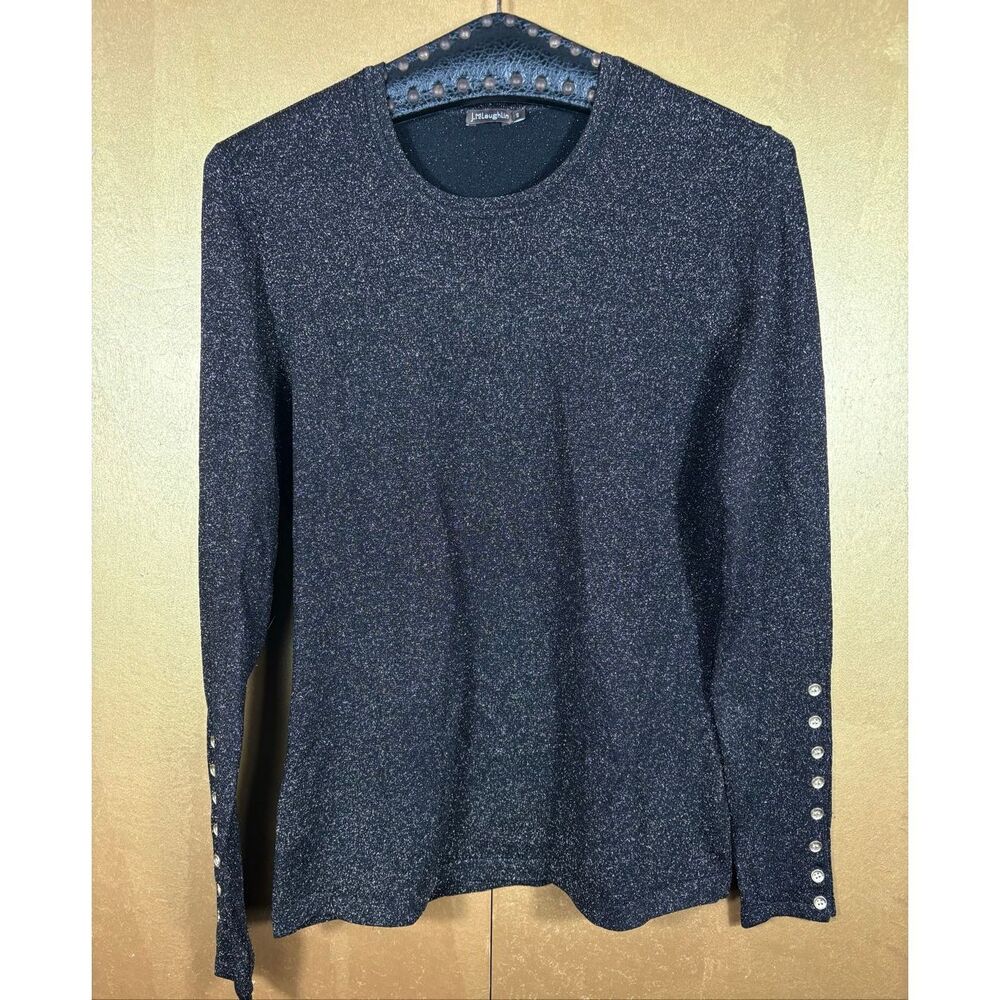 J.McLaughlin gold glitter sparkle top size S